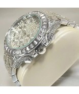 Reloj de pulsera de lujo para Hombre, cronógrafo de plata, resistente al... - £66.83 GBP