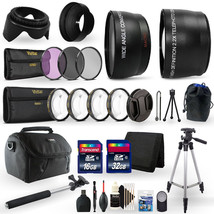 48GB Top Accessory Kit for Canon EOS Rebel T100 3000D 4000D Digital SLR Camera - £114.88 GBP