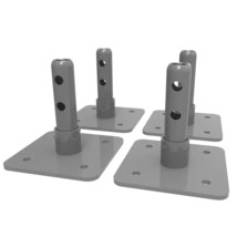 Scaffolding Base Plate Steel 4-Pack Tools For Leveling Baker Style Scaffolding - £82.76 GBP