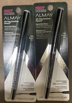 2 Pack ALMAY All-Day 24Hr Waterproof Eyeliner Pencil w/Sharpener- 205 - ... - $9.90