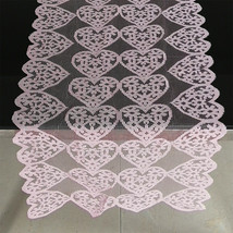 Valentine Table Runner Love-Heart Pattern Lace Festival Decoration 14x72... - £7.29 GBP