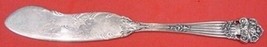 Georgian by Towle Sterling Silver Butter Spreader Flat Handle w/Flowers 5 3/4&quot; - £54.13 GBP