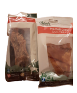 Dog Treats Nature&#39;s Corner Pig Chew .5 oz Water Buffalo Jerky Treats 1 oz - £6.04 GBP