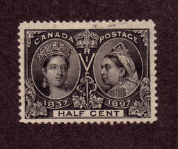 Canada - SC#50 used - 1/2 cent Queen Victoria Diamond Jubilee issue - £20.84 GBP