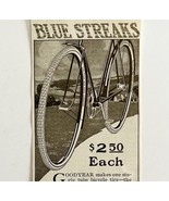 1916 Goodyear Blue Streaks Bicycle Tire Advertisement Akron Ohio DWMYC3 - £11.21 GBP