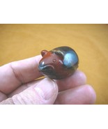Y-MOU-553) little Red Jasper Roly Poly Mouse Mice gemstone STONE carving... - £11.01 GBP