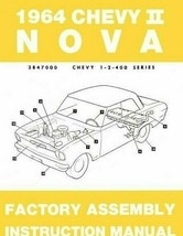1964 64 Nova Chevy II Factory Assembly Manual - £19.56 GBP