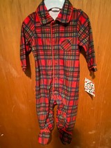 Little Me 6 Month Plaid Holiday Sleepwear Snap Front NEW* hh1 - $11.99