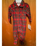 Little Me 6 Month Plaid Holiday Sleepwear Snap Front NEW* hh1 - $227.89 MXN