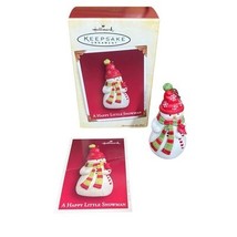 Hallmark Keepsake Christmas Ornament 2005 A Happy Little Snowman w/Cardi... - €11,06 EUR