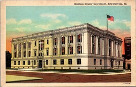 Madison County Court House Edwardsville IL Postcard PC80 - £3.91 GBP