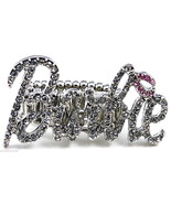 Ring New Iced Out Crystal Rhinestones Stretch Band High Fashion Barbie S... - £15.75 GBP