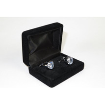 Men J.Valintin Cufflinks by Vitorofolo for French Cuff Shirt V35-10 Silver Stone image 2