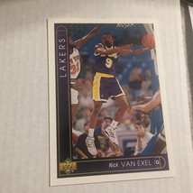 1993-94 Upper Deck Los Angeles Lakers Nick Van Exel Trading Card - £2.23 GBP