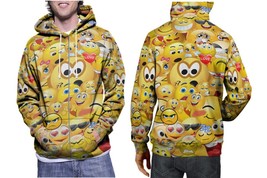 Emoticon Design    Mens Graphic Zip Up Hooded Hoodie - £27.38 GBP+