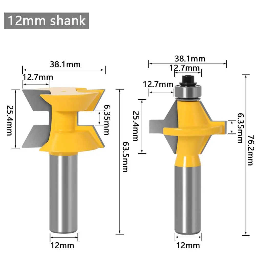 2Pcs 1/2&quot; Shank 12mm shank Router Bit Set 120 Degree wor Groove Chisel C... - $4,781.40 MXN