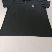 Carhartt Force 103569 001 Relaxed Fit Men's Black Cotton Blend Polo Shirt Sz 2XL image 9