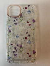 iphone 14 pro max case - Milprox Brand - Transparent Dried Flowers - NEW - £12.10 GBP