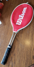 Vintage Wilson Match Point Metal Tennis Racket 4 1/4 Made in USA With Cover - $9.89