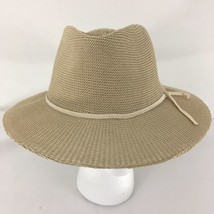 Walaroo Hat Company Drawstring Adjust Khaki Woven Victoria Fedora Hat - $28.71