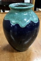 German Vintage Fat Lava Vase/Urn  7&quot; - $39.59