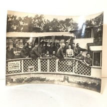 Crowd and Army In A Boat In The 1940&#39;s Black and White Photo - £7.81 GBP