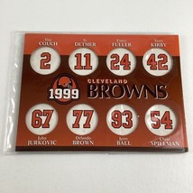 Cleveland Browns Collectible Coin Holders Display Cards Vintage 1999 Gia... - $17.49 CAD