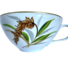 Nagoya Hand Painted Wheat China Teacup Gold Rim Japanese Lusterware Porcelain - £19.50 GBP