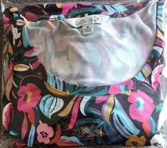 Pioneer Woman ~ Short Sleeve ~ Boat Neck Tee Shirt ~ FLORAL BLACK Size 1... - $18.70