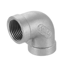 5 Pcs, 3/8" 150 Female NPT 90° Elbow Cast 304 Stainless Steel Pipe Fitting - $26.45