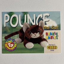 Ty Beanie Babies Pounce the Cat 4122 Trading Card Single Series I 1998 - £1.33 GBP