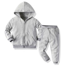  autumn children clothes set kids zipper hooded tracksuits toddler coat pant 2pcs suits thumb200