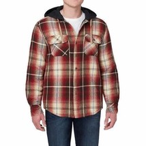 Legendary Outfitters Mens Flannel Hoodie Shirt Jacket, Color: Red, Size: Large - £22.92 GBP