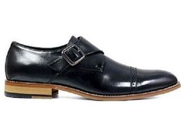 Mens Shoes  Stacy Adams Desmond Monk Strap Black Leather 25162-001 image 6