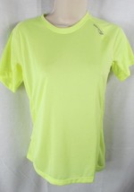 Saucony athletic t shirt lightweight semi sheer top small women S yellow - £10.11 GBP