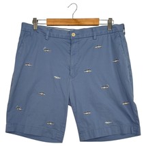 Polo Ralph Lauren Shorts Mens 36 Blue Stretch Classic Fit Fish Embroidered - $479.60 MXN