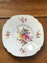 Estate Small Royal Crown Derby Signed Floral Porcelain Plate Shallow Bowl w  - $9.49
