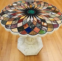 Pietra Dura Table, Round End Table, Round Table, End Table, Coffee Table, Mosaic - £14,388.40 GBP