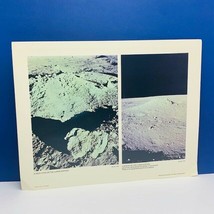 Official Nasa photograph 1970 print photo Apollo 12 rock lunar surface space vtg - £14.15 GBP