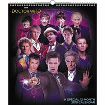 Doctor Who TV Series Special Edition 12 Month 2019 Wall Calendar NEW SEALED - £7.06 GBP