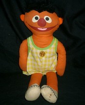 14" Vintage Bert & Ernie Jim Henson Sesame Street Stuffed Animal Plush Taiwan - $28.50