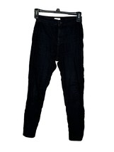 Topshop Moto Joni Womens Jeans Petite Mid-Rise Slim Fit Skinny Denim Black 26 - £15.63 GBP