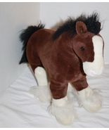 GUND Plush Horse Clyde Clydesdale 15" Realistic Stuffed Animal Soft Toy #42985 - $11.35