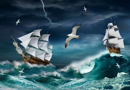 Sailboat ocean sail sea Jigsaw puzzle 250 pieces any holiday board game ... - $32.90