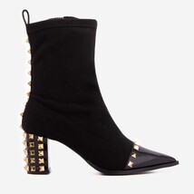 The Amethyst Studded Black Suede Leather Women’s Boot image 7