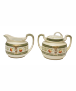 Reinhold Schlegelmilch Tillowitz Germany Leaf &amp; Strawberry Cream and Sug... - $41.11 CAD
