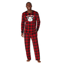 Big &amp; Tall Jammies for Your Families Cool Bear Plaid Pajama Cuddl Duds 3XB NEW - £23.65 GBP