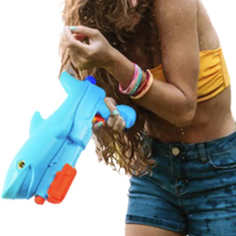 Sharks Water Guns For Kids Long-Range Shooting Water Soaker Blaster Squirt Toy - £11.14 GBP