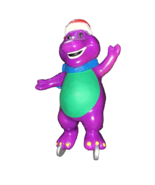 Hallmark Keepsake Christmas Ornament Barney Dinosaur 1994 Santa Hat Skat... - $11.76