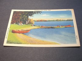 Greetings from Lorain, Ohio, S-1046 - 1940s Linen Postcard. - £7.02 GBP